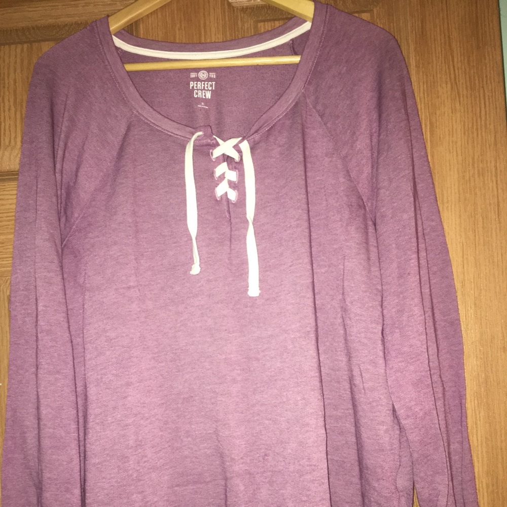 Kohl’s junior’s lace up front sweater